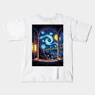 The starry night Kids T-Shirt